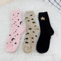 Feather yarn cosy socks Women Socks